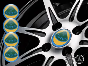 Lotus Wheel Badge Edition Resin Domed Labels